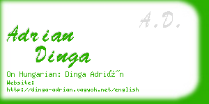 adrian dinga business card